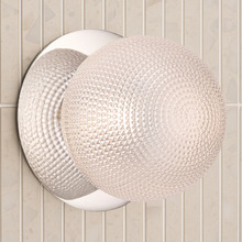 Lassie Diamond Cut Glass Warm White LED Outdoor Wall Light